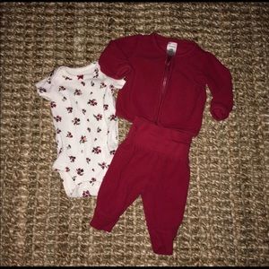Newborn Fleece Matching Outfit